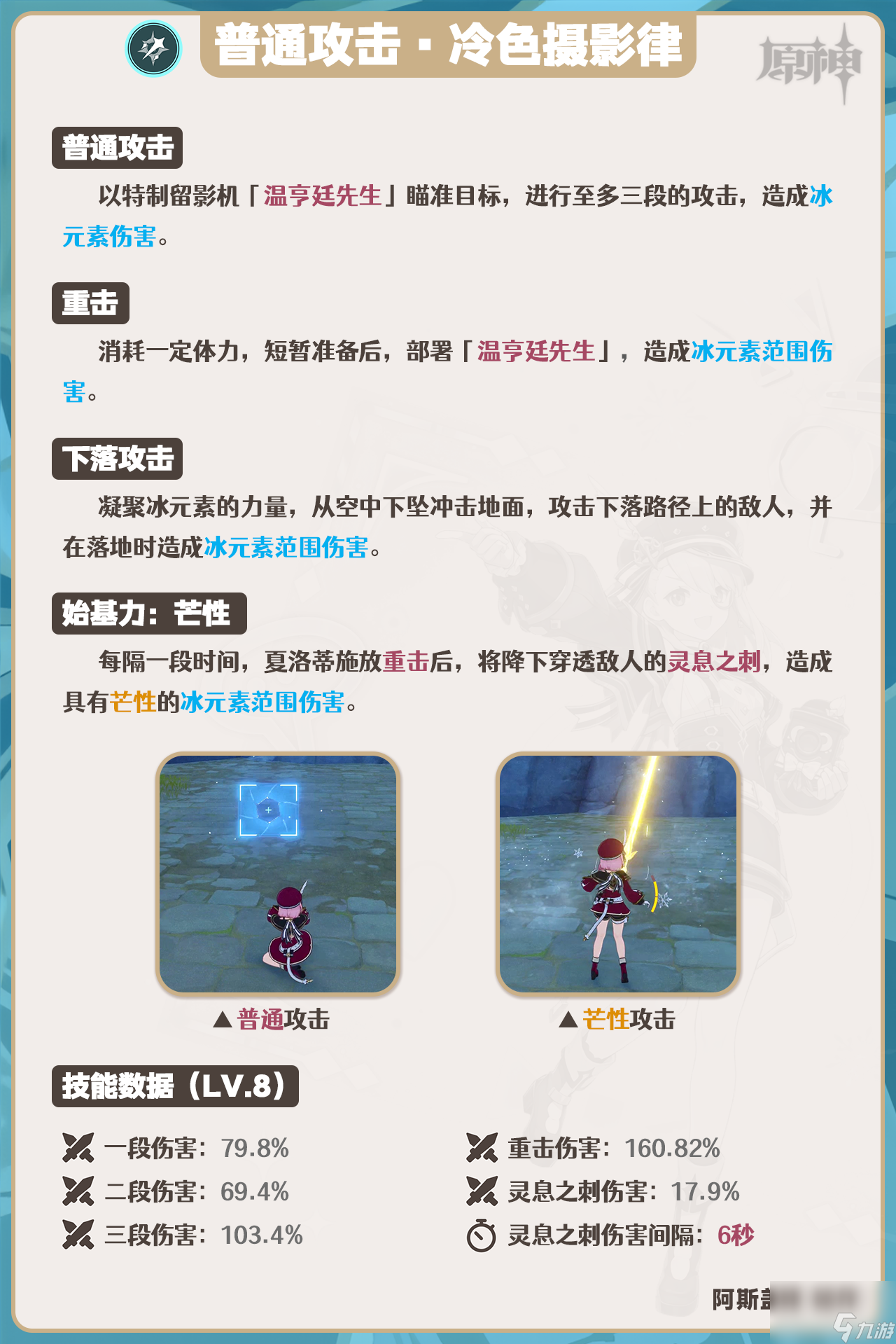 原神夏洛蒂技能介绍