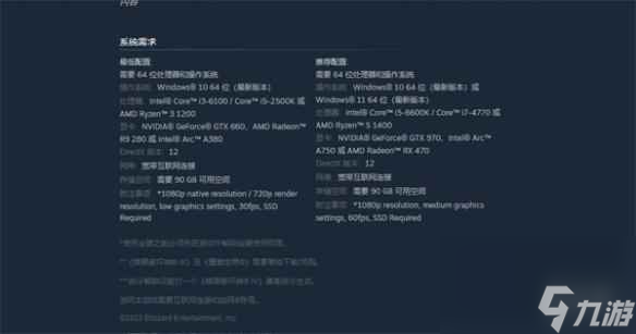 《暗黑破坏神4》最低电脑要求介绍