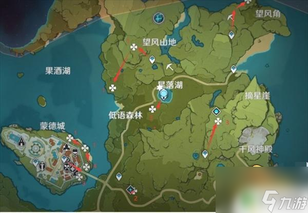 原神如何找到蒲公英 原神蒲公英采集路线图攻略