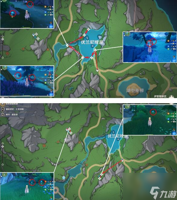 原神湖光铃兰收集路线是什么