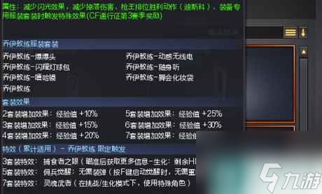 《cf》乔伊教练角色属性介绍