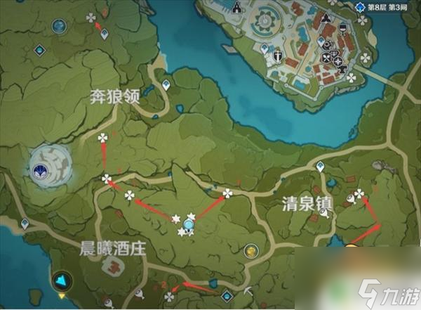 原神如何找到蒲公英 原神蒲公英采集路线图攻略
