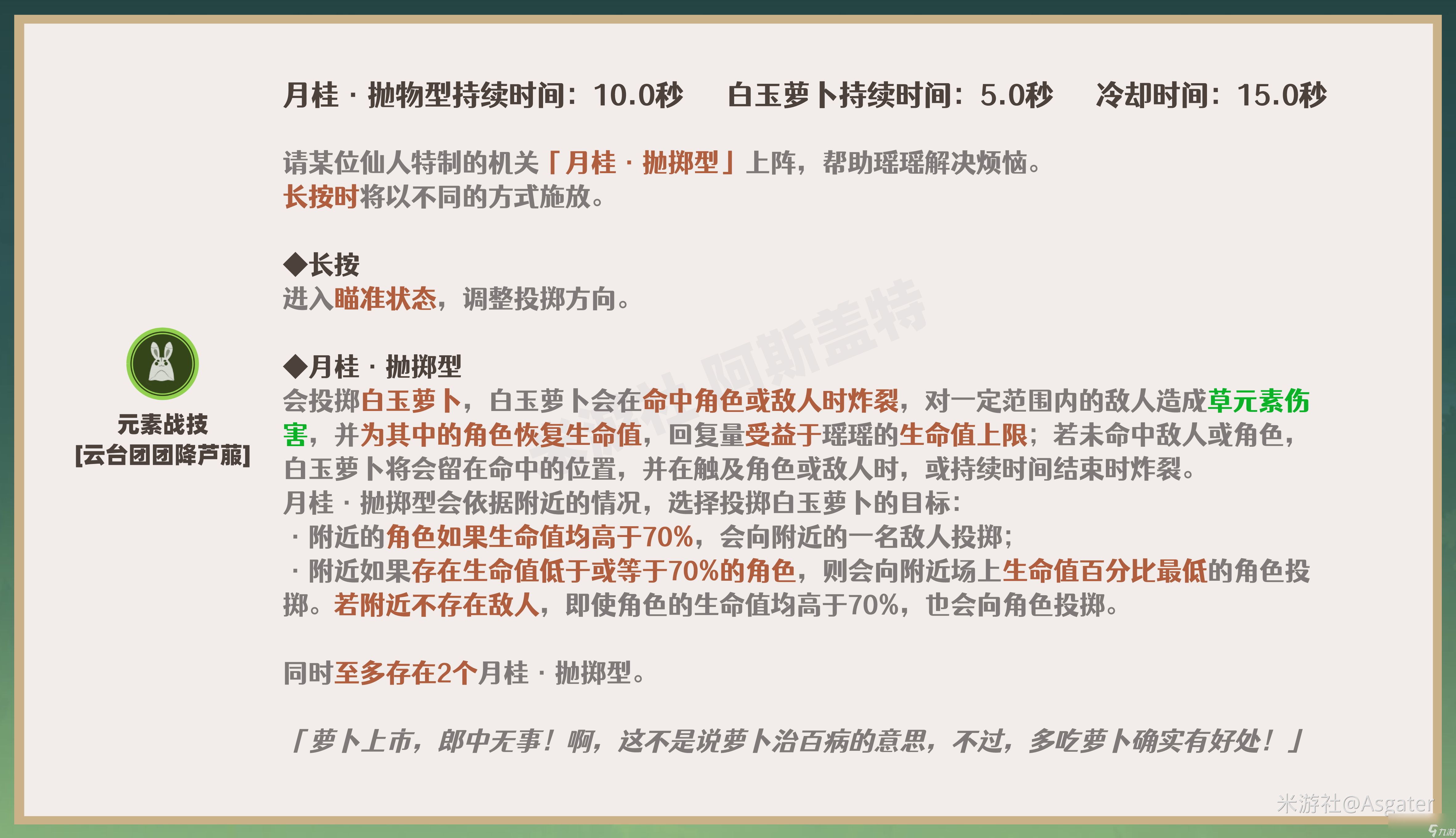 原神2024瑶瑶天赋加点推荐