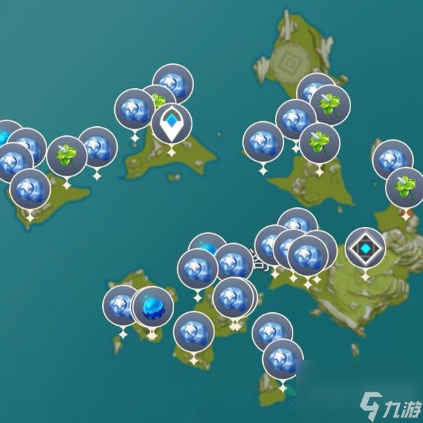 原神带有蓝色采集物位置介绍