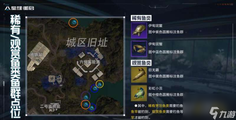 星球重启伊甸城钓鱼点位玩法技巧