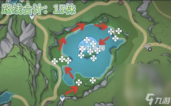 《原神》4.2版湖光铃兰高效采集路线推荐攻略
