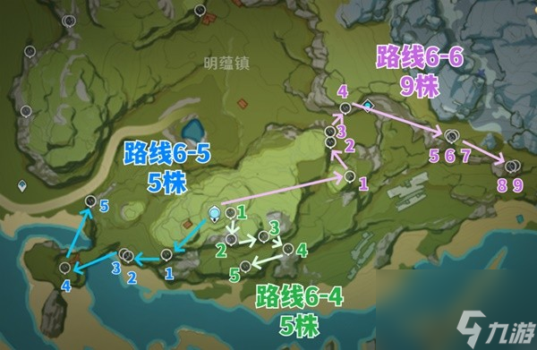 《原神》4.2版本琉璃袋采集路线整理 白术突破材料收集攻略
