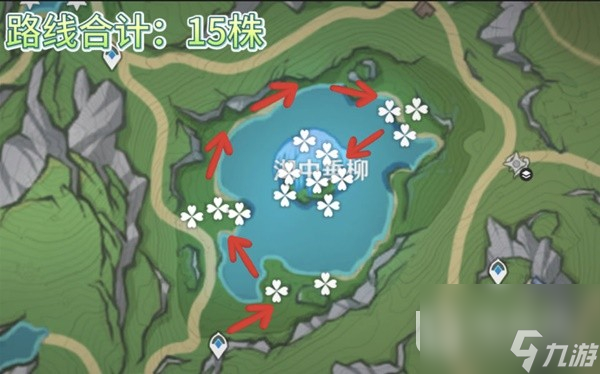 原神4.2版湖光铃兰高效采集路线推荐