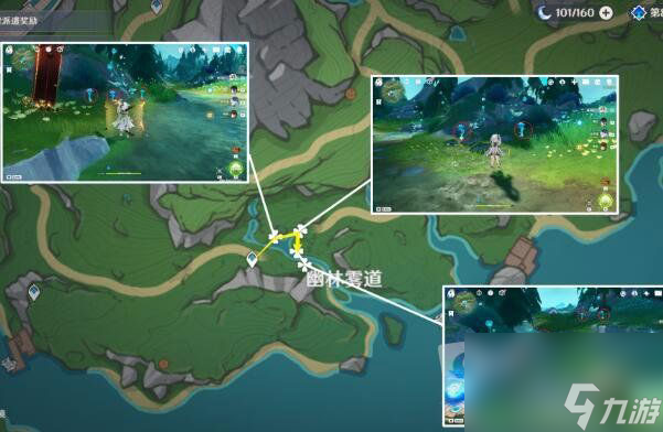 原神湖光铃兰采集路线在哪 原神湖光铃兰采集路线位置攻略