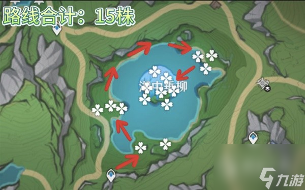 原神4.2版湖光铃兰高效采集路线推荐攻略