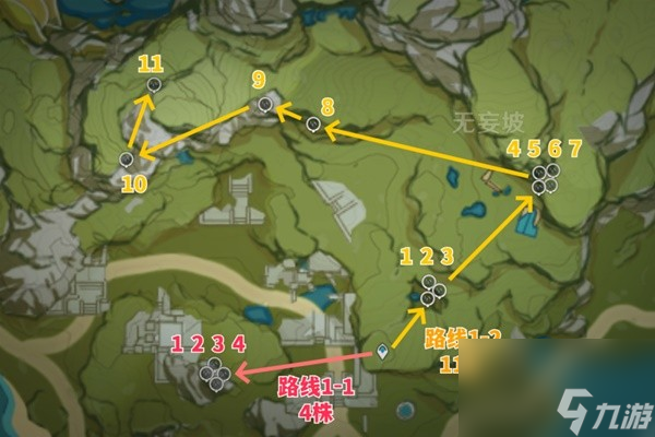 《原神》4.2版本琉璃袋采集路线整理 白术突破材料收集攻略