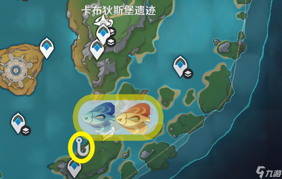 原神灰河渡手钓鱼点位置攻略
