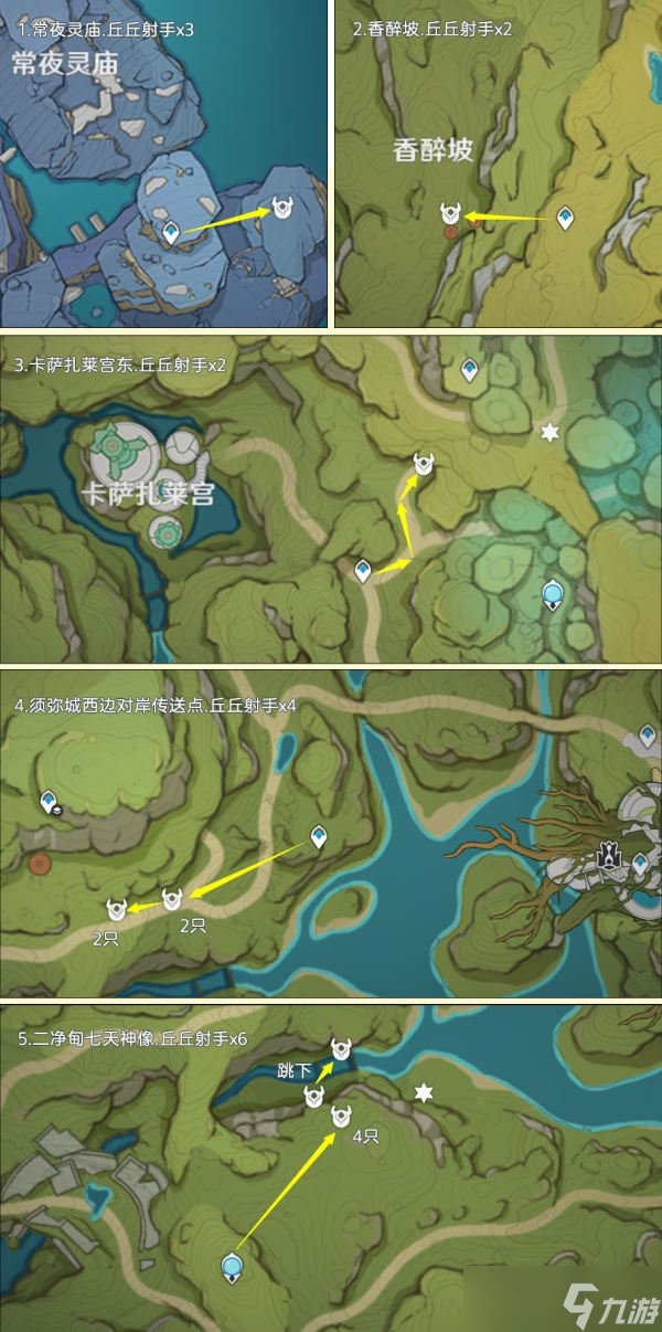 《原神》丘丘射手在哪 丘丘射手材料地图位置