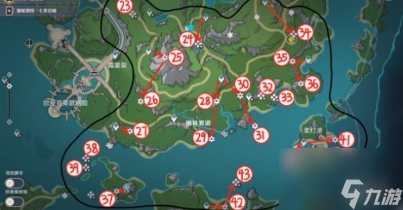 原神4.2水神瞳位置