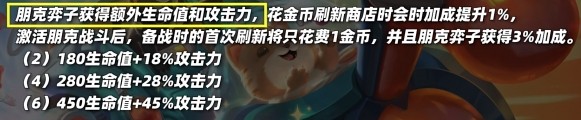 《云顶之弈》s10朋克羁绊效果一览