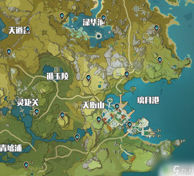 原神传送锚点分布 原神传送锚点位置图解