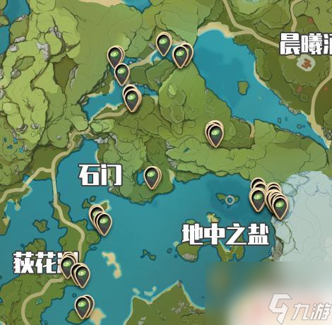 原神地图攻略莲蓬 《原神》中莲蓬的位置一览