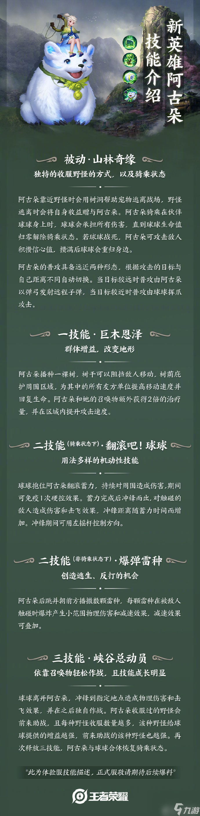 王者荣耀新英雄阿古朵技能展示和玩法介绍