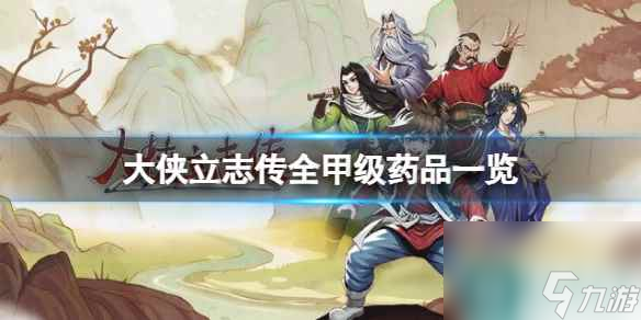 《大俠立志傳》全甲級藥品一覽