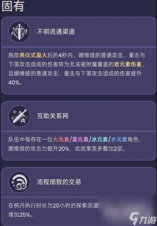 《原神》娜维娅技能天赋命座介绍