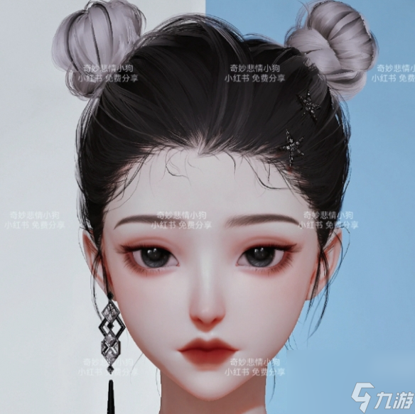 《以闪亮之名》黑咖捏脸 黑咖捏脸数据id