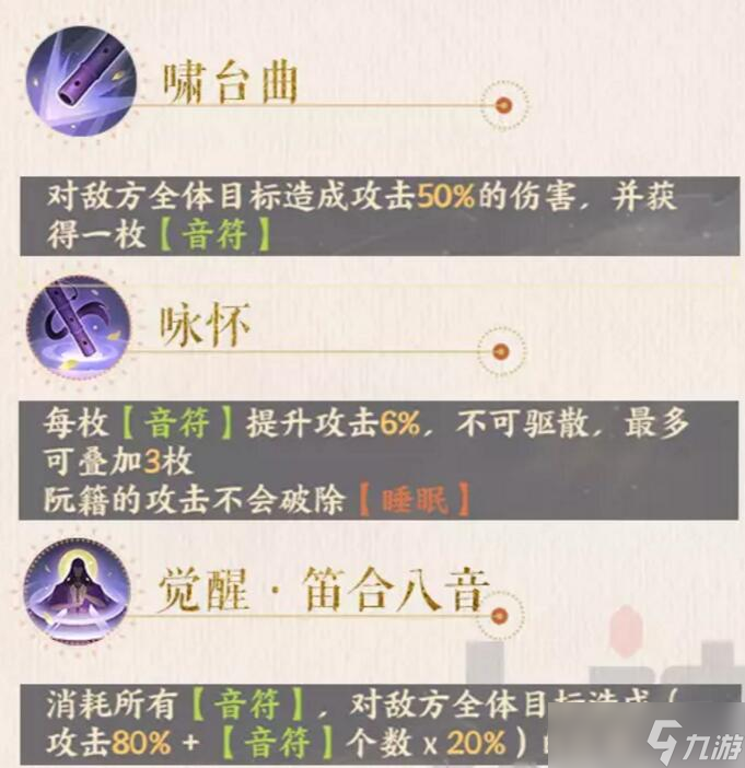 忘川风华录阮籍图鉴