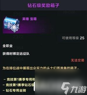 命运方舟排位战第一赛季排行榜奖励一览