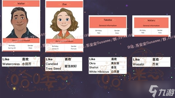 《珊瑚岛》NPC礼物喜好一览