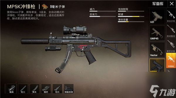 MP5K強度分析 和平精英MP5K傷害怎么樣