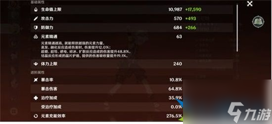 原神班尼特充能效率多少合适 班尼特毕业充能推荐