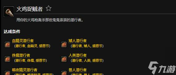魔兽世界火鸡捉贼者成就达成攻略 魔兽世界火鸡捉贼者成就怎么完成