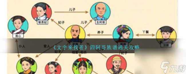 文字來(lái)找茬四阿哥族譜怎么過(guò)-四阿哥族譜通關(guān)攻略