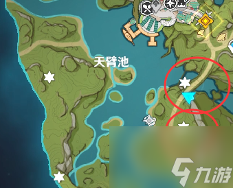 原神3.0版本天臂池草神瞳位置在哪