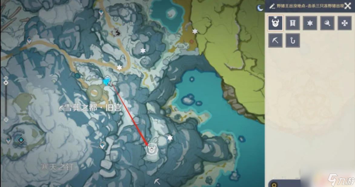 雪猪王 原神 如何在《原神》中找到大雪猪王的准确位置
