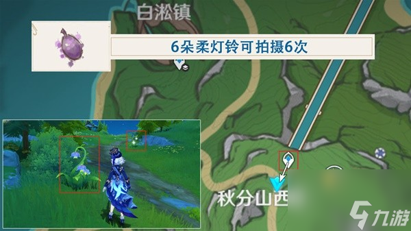 《原神》图形对抗实验录第五天拍照攻略 紫色物产拍照位置分享