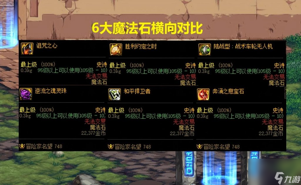 dnf魔法石強(qiáng)度排行（地下城6大魔法石對(duì)比）「2023推薦」
