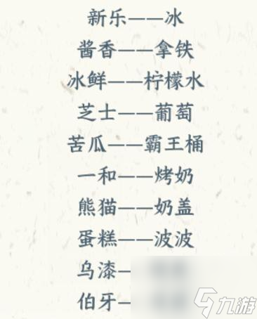 《文字来找茬》热门饮品过关攻略分享