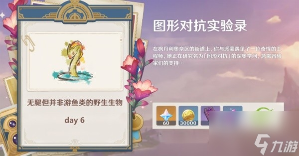 《原神》图形对抗实验录第六天速拍攻略 无腿但并非游鱼类的野生生物全点位一览
