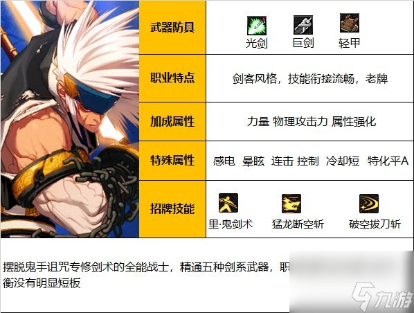 《DNF》剑魂职业简介