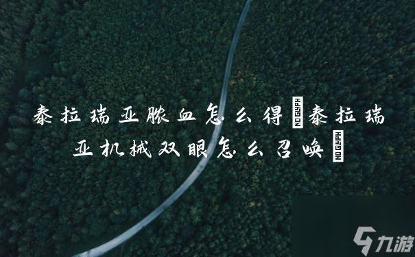 泰拉瑞亚脓血怎么得(泰拉瑞亚机械双眼怎么召唤)