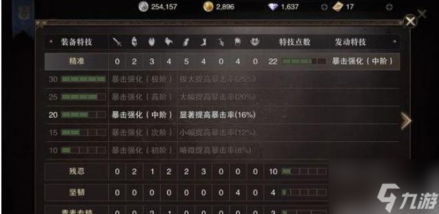 <a id='link_pop' class='keyword-tag' href='https://www.9game.cn/liehunjuexing/'>猎魂觉醒</a>怎么看自己的特技点 猎魂觉醒装备特技详解