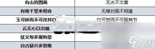 《大侠立志传》太学馆院长对联答案大全