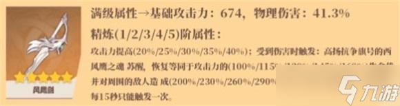 原神刻晴用风鹰剑怎么样 原神刻晴用风鹰剑相性解析