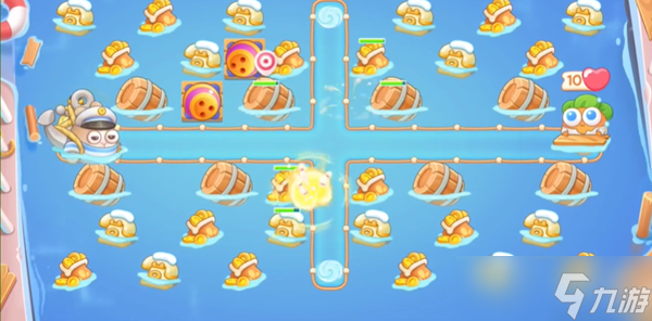 《保卫萝卜4》暖暖汤泉第10关满星攻略