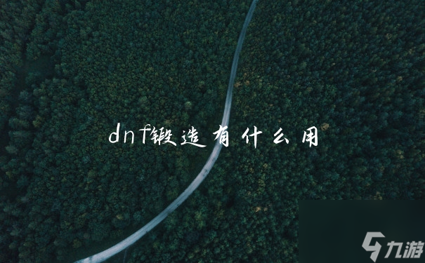 dnf鍛造有什么用