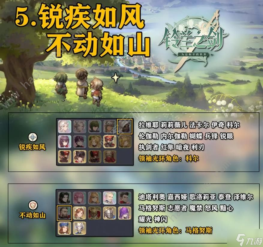 铃兰之剑领袖光环阵营推荐 新手领袖光环怎么选