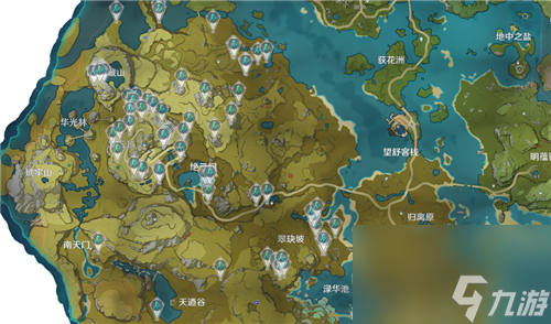 原神水晶块哪里多分布位置