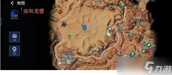 《星球重启》兽筋酸液采集路线图介绍