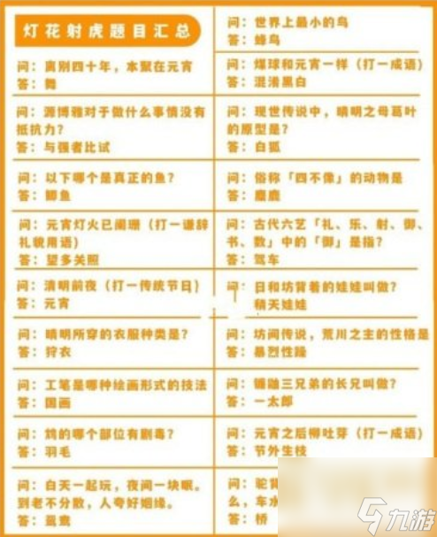 2023灯花射虎灯谜答案分享 阴阳师2023灯花射虎灯谜答案是什么