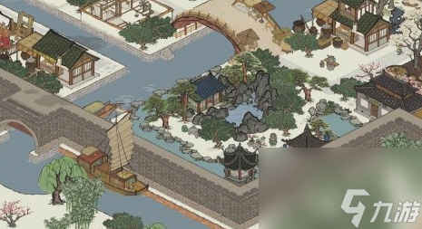 人工湖布局 江南百景图人工湖怎么放